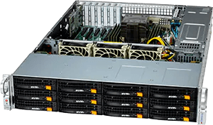 12-bay front-loading storage