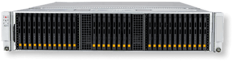 All-flash NVMe and EDSFF storage