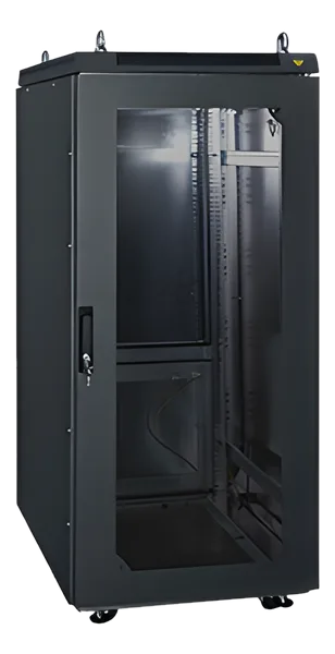 VERAK® EMC — Versione configurata · Porta anteriore a vetro, esecuzione in RAL 7016