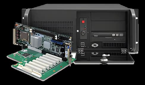 GOMA industrial PC with PICMG 1.0 backplane, 19” rackmount chassis