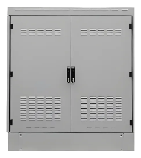 VEROK — Double-Wall Outdoor Cabinet, Doppia sezione 24U – Acciaio inox AISI 316