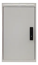 VEROK — Double-Wall Outdoor Mini Cabinet, porta frontale 12U – Alluminio