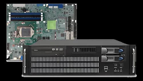 GOMA industrial PC with motherboard, 19” rackmount chassis