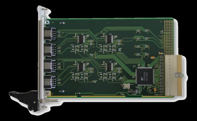Scheda seriale CompactPCI 3U a 4 canali raffreddata ad aria