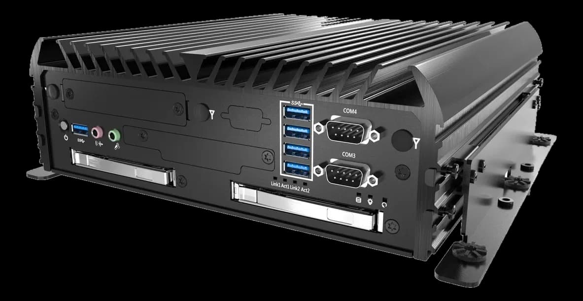 RCO-6100 — Computer embedded fanless su chipset Q370 per Intel di 8ª/9ª generazione