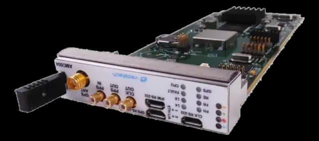 Modulo AMC di clock GPS con opzioni fabric PCIe o SRIO