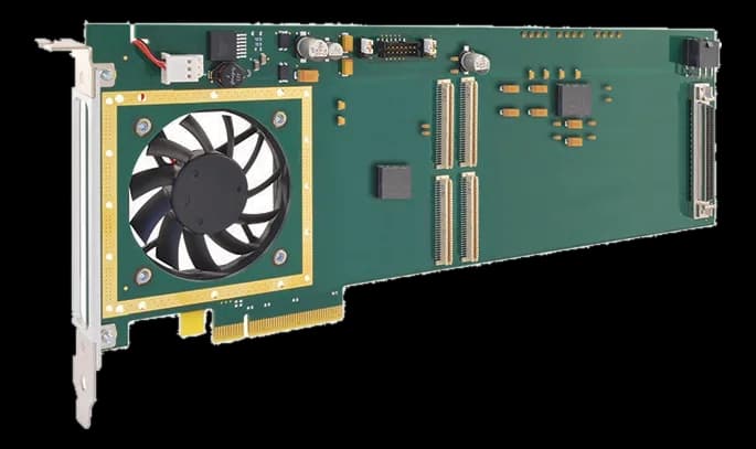 APCe8670 — Carrier PCIe per un modulo PMC con I/O posteriore LVDS