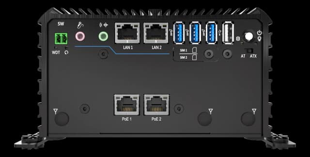 Intel Atom, fanless, Wall Mount, DIN Rail Mount, VESA Mount, −40~70°C