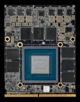 Modulo grafico MXM Type B con NVIDIA RTX A4500 Embedded, architettura Ampere
