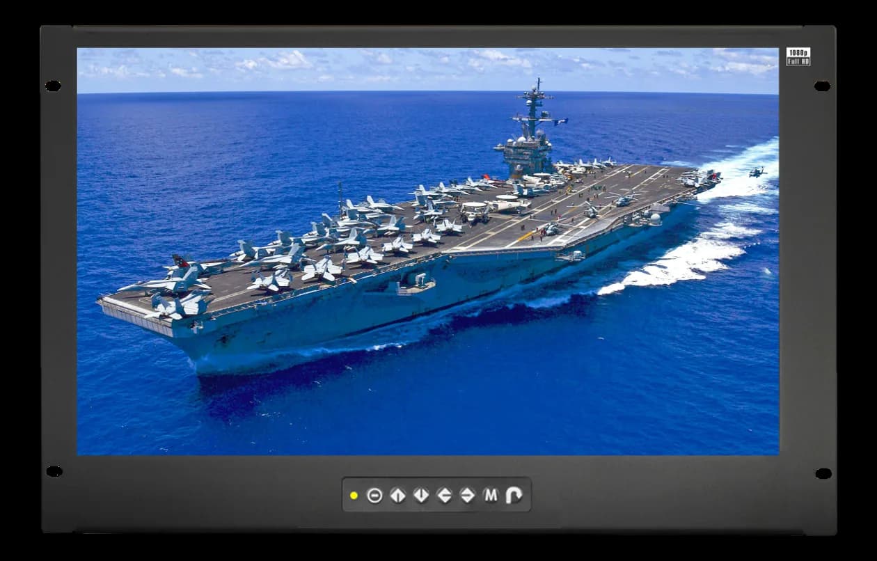 RP-F719 — Monitor rackmount 19″ con display 500 cd/m² e ingresso DC multi-tensione