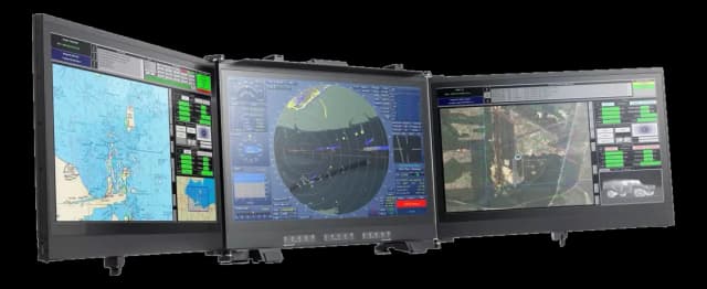 Display portatile a tre schermi 4K da 24 pollici in valigetta