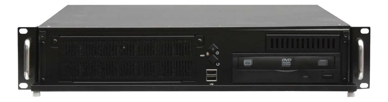 GO-210ATX — Chassis rack 2U ATX profondo 450 mm in acciaio pre-zincato