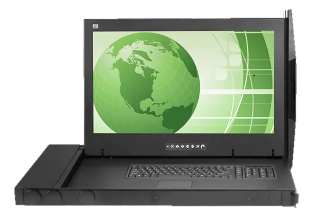 Console LCD rack 19″ da 21.5" con KVM locale e retroilluminazione LED
