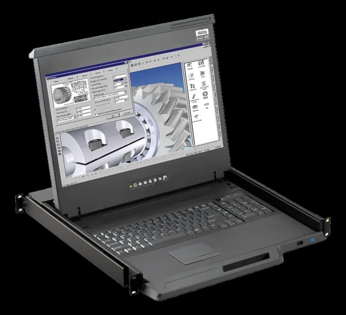 F117 - 1U 17" 1080p LED-backlit LCD Console Drawer