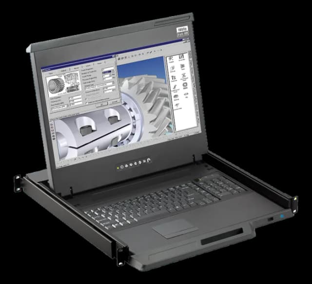 Console LCD rack 17.3" con KVM locale e ingressi HDMI/VGA