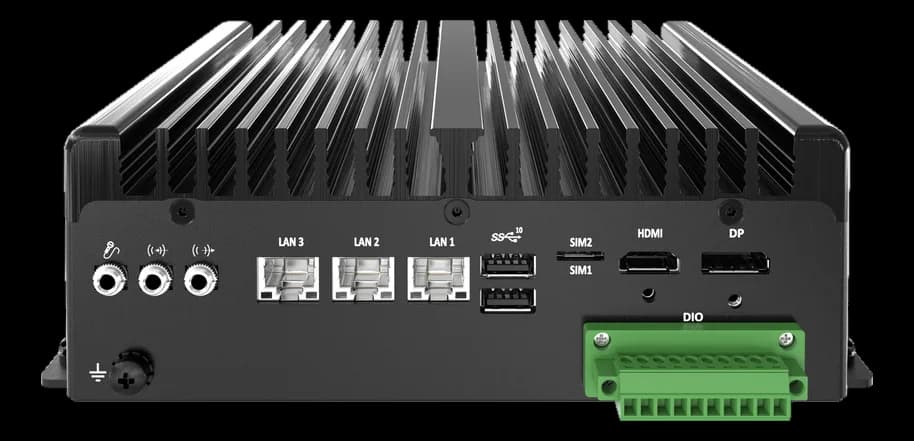 BCO-1000-ADLN-B_3L Fanless Mini Computer with Intel® IoTG N97/Intel® Atom® x7835RE Processors, 1x DP, 1x HDMI, 2x COM, 3x LAN, 1x 2.5