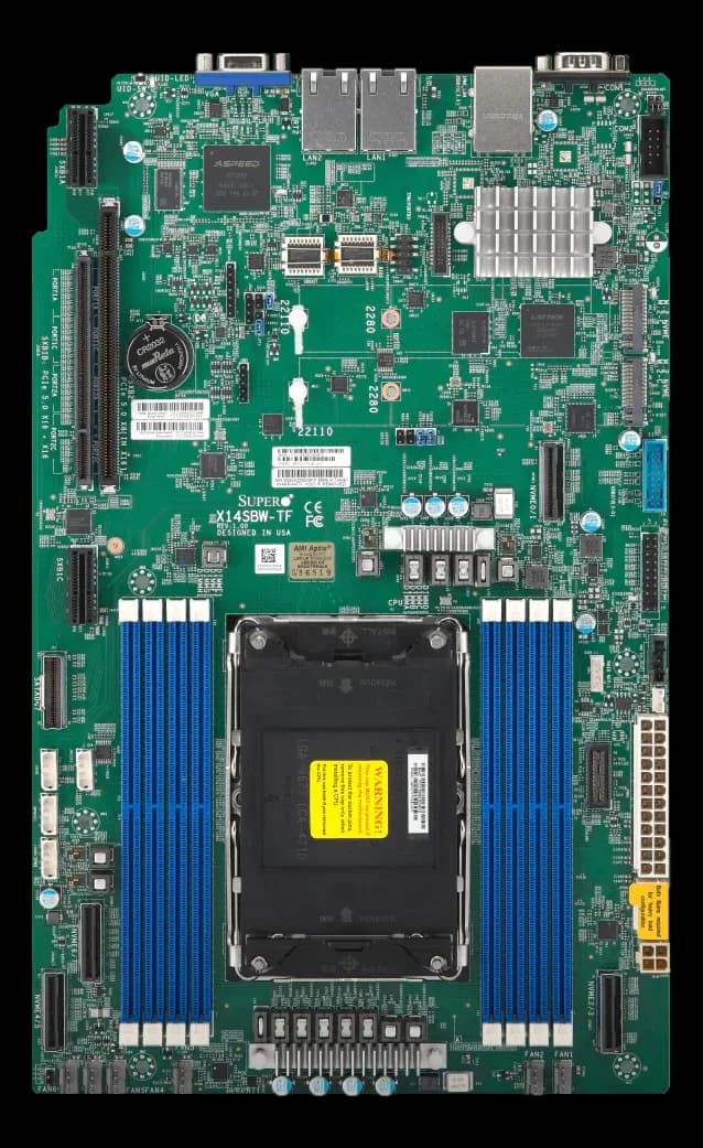 Scheda madre server con SoC Intel e socket LGA4710