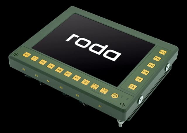 Rugged monitor with resistive touchscreen compliant with MIL-STD-810