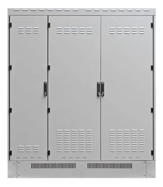 VEROK — Double-Wall Outdoor Cabinet 34U – Tripla sezione – Acciaio inox AISI 316
