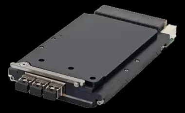 3U VPX switch with two independent domains, up to 34 ports