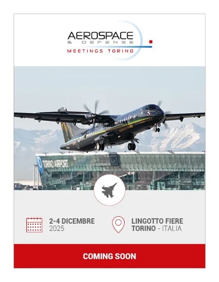 Locandina GOMA di Aerospace & Defense Meetings Torino 2025: 2-4 dicembre, Lingotto Fiere