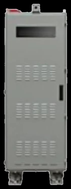Armadio rugged integrato da 32 unità rack con cablaggi pettinati