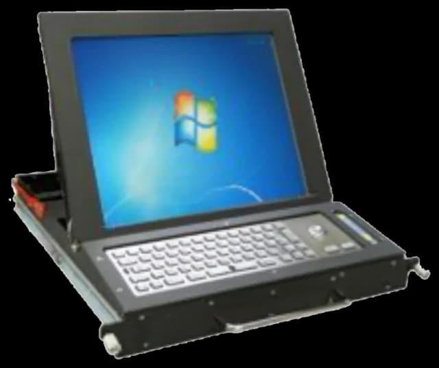 Monitor rugged custom, vista laterale