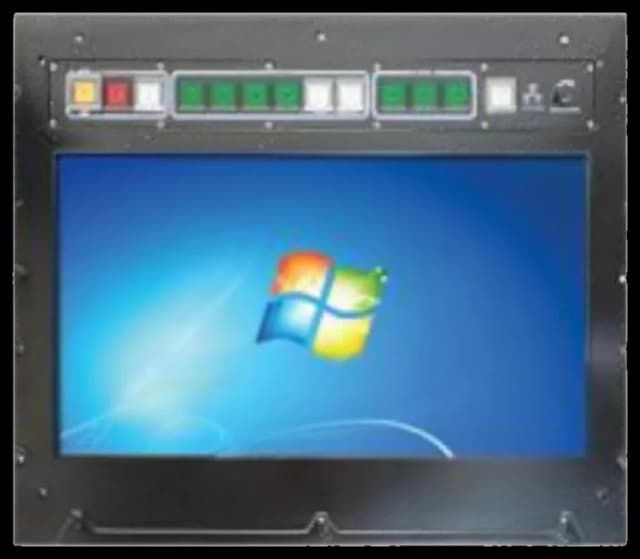 Panel PC rugged custom, vista laterale