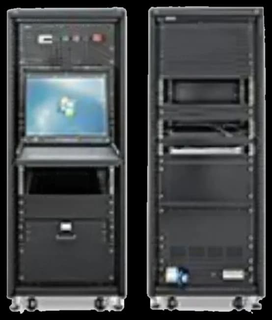 Armadio industriale integrato da 32 unità rack