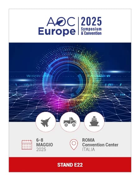 Locandina GOMA di AOC Europe 2025: 6-8 maggio, Roma Convention Center, stand E22