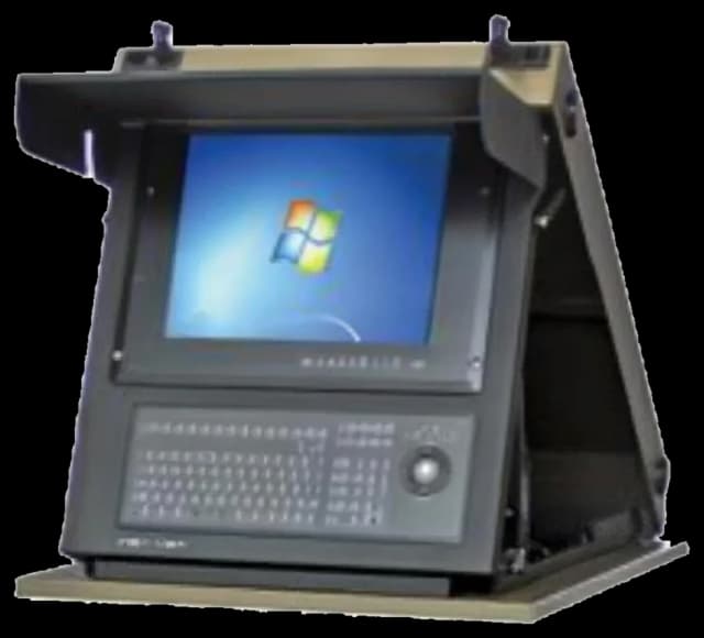 Monitor rugged custom per montaggio a rack